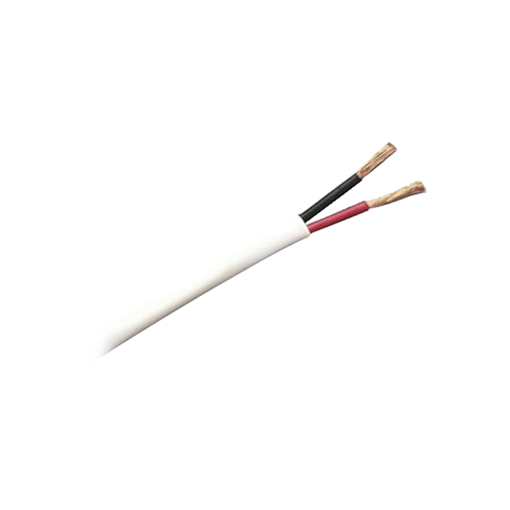 Bobina de cable de 305 metros de cable,16 AWG, 1 par, tipo CM-CL2, de color blanco, para aplicaciones de alarmas de intrusión/Control de Acceso/ Automatización / Interfonos y Tv Porteros.