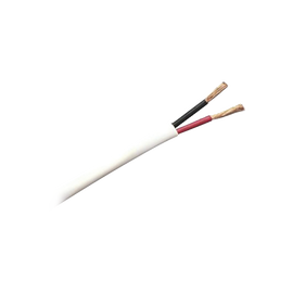Bobina de cable de 305 metros de cable,16 AWG, 1 par, tipo CM-CL2, de color blanco, para aplicaciones de alarmas de intrusión/Control de Acceso/ Automatización / Interfonos y Tv Porteros.