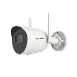(120 mts Distancia / Modo Repetidor) Bala IP 4 Megapixel / Lente 2.8 mm / 30 mts IR / Exterior IP66 / Wi-Fi / WDR 120 dB / Soporta Micro SD / H.265+ / Micrófono y Bocina Interconstruido