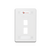 Placa de Pared Modular 10G MAX de 2 Salidas, Color Blanco