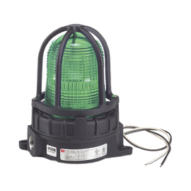 Luz de advertencia LED para ubicaciónes peligrosas, montaje para superficies, 24Vcd, verde