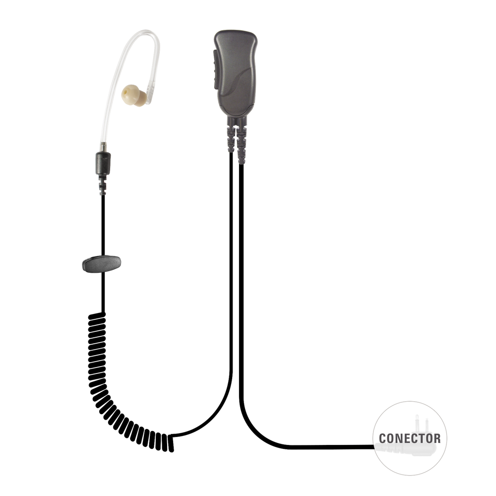 MICRÓFONO DE SOLAPA CON TUBO ACÚSTICO P/ HYT TC-500/ 518/ 600/ 610/  700 Y MOTOROLA GP300/ SP50/ P1225/ PRO3150/ MAG ONE/ EP450/ EP350