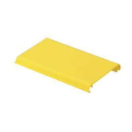 Tapa Con Bisagra a Presión Para Canaleta FiberRunner™ FR4X4YL6, de PVC Rígido, Color Amarillo, 1.8 m de Largo