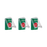 Paquete de 3 Botones con 3 Diferentes Métodos de Activación y 3 Mensajes Diferentes, Color Verde
