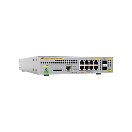 Switch Industrial-Lite PoE+ administrable capa 2 de 8 Puertos 10/100/1000 Mbps + 2 puertos SFP, 124 W