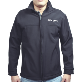 Elegante Chamarra para Caballero Color Negro Fabricada en Poliéster Dry Fit Impermeable