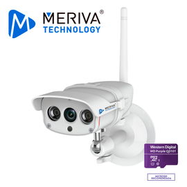 CAMARA SMART HOME MERIVA TECHNOLOGY MC16S / 1080P-2MP / H.264 / 4 MM / 15M IR / SLOT MICRO SD / WI-FI / P2P / CLOUD / IP67 / 5VDC CAMARA SMART HOME MERIVA TECHNOLOGY MC16S / 1080P-2MP / H.264 / 4 MM / 15M IR / SLOT MICRO SD / WI-FI / P2P / CLOUD / IP67 / 5VDC