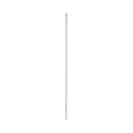 Poste de Esquina Blanco de Acero Galv. de 1.2m para Cerca Electrificada  cal. 18 de 1