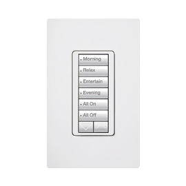 Teclado Seetouch Hibrido 6 botones, 2 botones subir/bajar, programe escenas diferentes en cada botón,puede instalarse en un interruptor de luz.