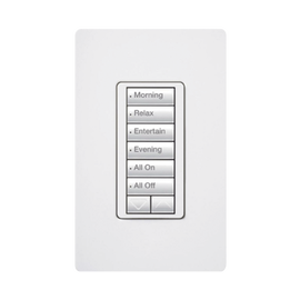 Teclado Seetouch Hibrido 6 botones, 2 botones subir/bajar, programe escenas diferentes en cada botón,puede instalarse en un interruptor de luz.