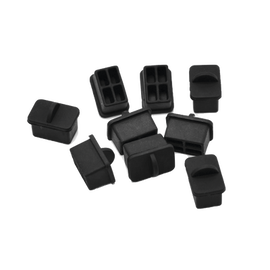 Bolsa con 25 piezas de protectores anti-polvo para puerto SFP, color negro