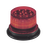 Baliza LED, 12 / 24 Vcd, lente transparente LED rojo, montaje magnético, 12 LED auxiliares en la parte superior brindan una iluminación vertical y horizontal de 360 ​​&deg;