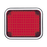 Luz perimetral LED roja 7x9 con bisel