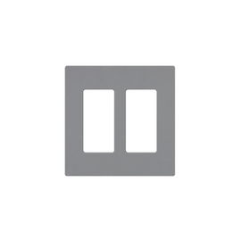 Placa de pared 2 espacio, para atenuador (dimmer), switch ó control remoto PICO inalámbrico.