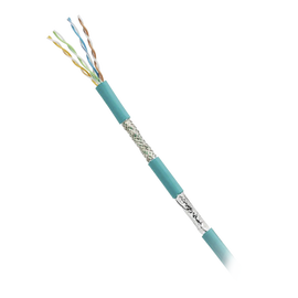 Bobina de Cable Blindado SF/UTP, Cat5e de 4 Pares, Uso Industrial, Multifilar (Flexible), Color Azul Cerceta, Bobina de 305m