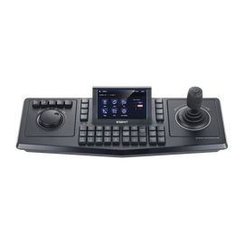 Controlador de domos PTZ y Camaras IP Wisenet, con pantalla LCD touch screen de 5