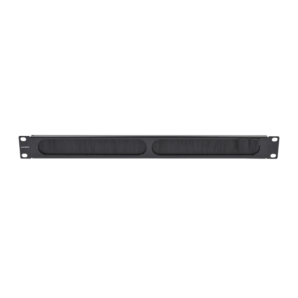 Tapa Ciega para Rack de 19in, Tipo Cepillo de Nylon, para Paso de Cables y Mejor Manejo Térmico, Color Negro, 1UR