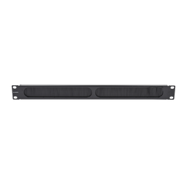 Tapa Ciega para Rack de 19in, Tipo Cepillo de Nylon, para Paso de Cables y Mejor Manejo Térmico, Color Negro, 1UR