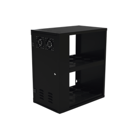 Gabinete de Pared con Alimentación para 24 Cargadores individuales.