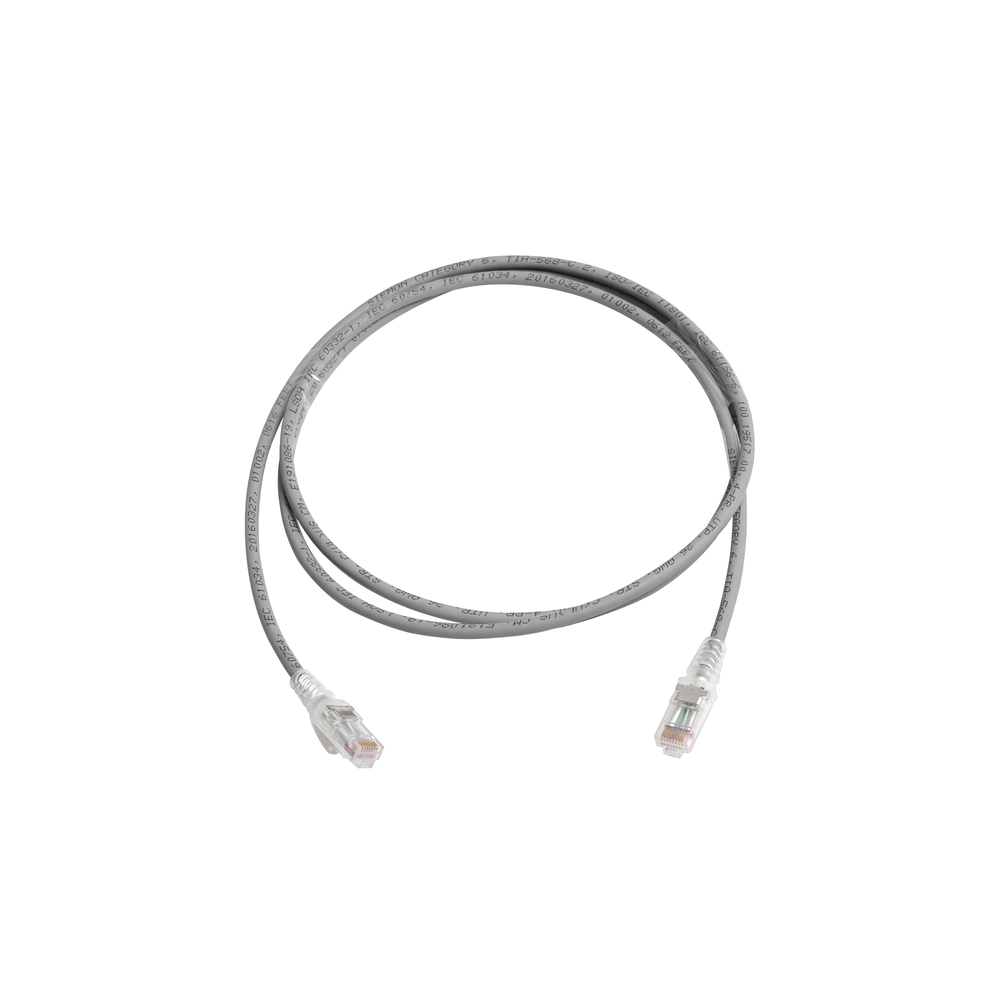 Patch Cord MC6 Modular Cat6 UTP, CM/LS0H, 5ft, Color Gris Patch Cord MC6 Modular Cat6 UTP, CM/LS0H, 5ft, Color Gris
