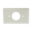 Placa de plástico para contacto sencillo.