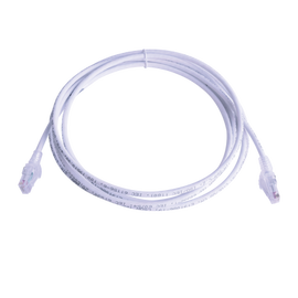 Patch Cord MC6 Modular Cat6 UTP, CM/LS0H, 10ft, Color Blanco