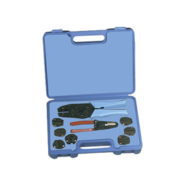 Kit en Estuche con 7 Muelas para Instalar Terminales en Cable Coax. y Pinzas RFA-4005-20 e Incluyen Desforradoras de Cable.