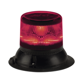 Baliza de LED rojo doble nivel, compacta, discreta, lente color rojo de montaje magnético