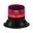Baliza de LED rojo doble nivel, compacta, discreta, lente color rojo de montaje magnético