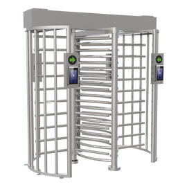 Torniquete DOBLE  (2 Carril) de cuerpo completo marca Hikvision / Compatible con Reconocimiento Facial (terminal no incluida).