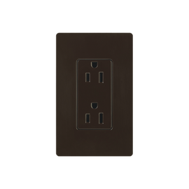 TOMACORRIENTE 120V/15A COLOR CAFE
