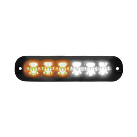 Luz Auxiliar Serie X3705, 6 LEDs Ultra Brillantes, color Ambar / Claro