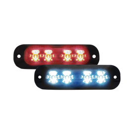Luz auxiliar con 4 LEDs color rojo-azul