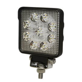 Luz de Trabajo Cuadrada Ultra Brillante, 9 led,1450 lumenes, 12-24 Vcd