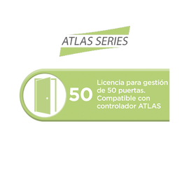 Licencia para 50 puertas compatible con controlador ATLAS