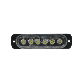 Luz direccional con 6 LEDS, color claro, 12-24 VCD