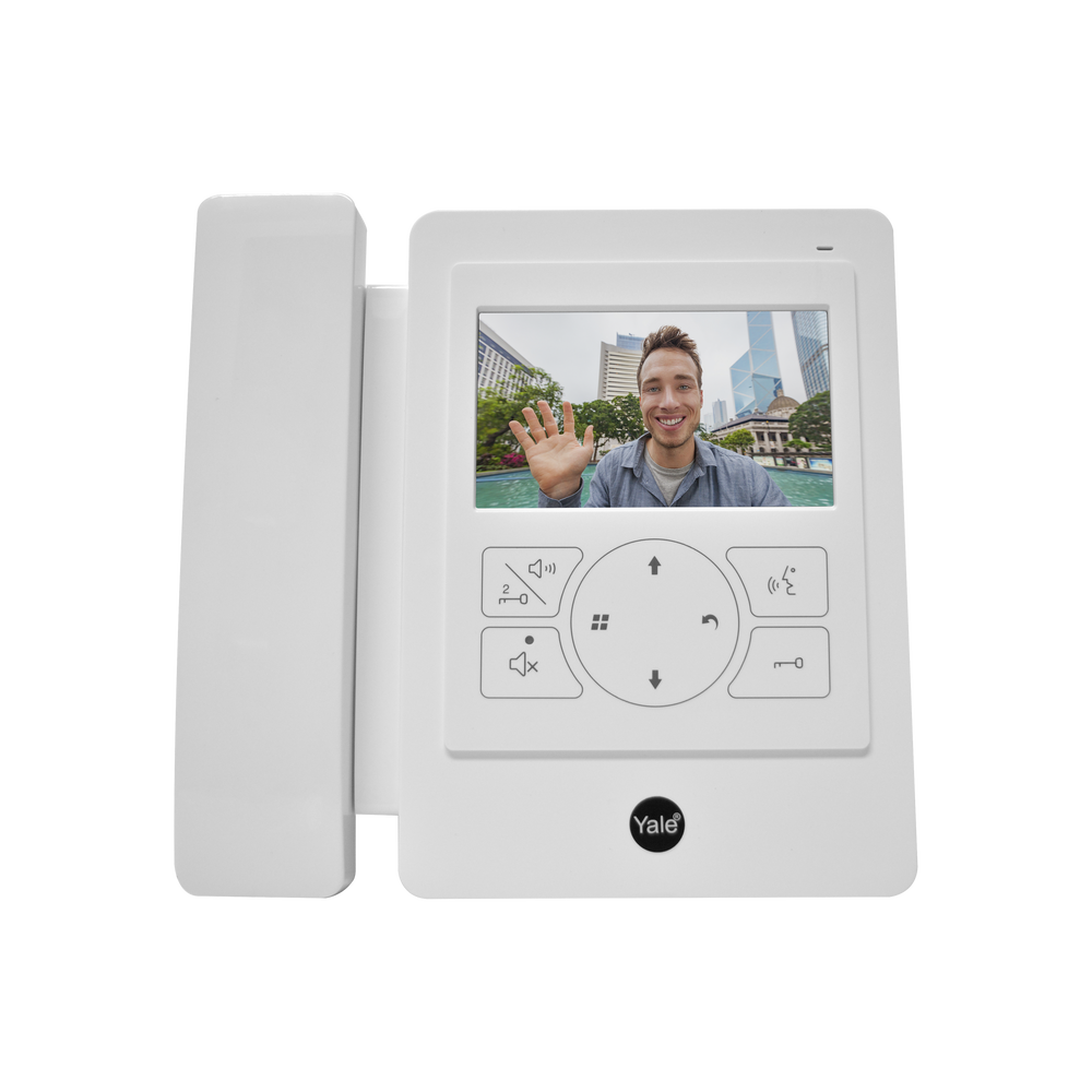 Monitor con teléfono  blanco YDV4702 para tvportero 80126