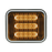 Luz perimetral led prizm  II de 7x9 con bisel, lente de color y ref 8, ambar