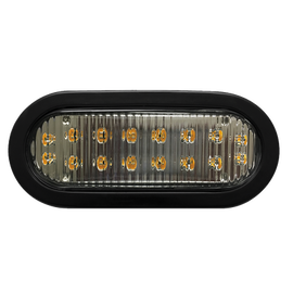 Luz direccional LED ovalada ambar con montaje de ojal  de 7.5 pulgadas