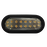 Luz direccional LED ovalada ambar con montaje de ojal  de 7.5 pulgadas