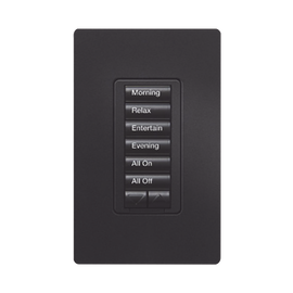 Teclado hibrido seetouch, 6 botones, 2 botones subir/bajar, intensidad 120V/450W, color blanco.