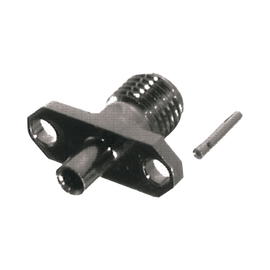 Conector SMA Hembra para Panel de 2 Hoyos para Cable Semi-Rigido de 0.085