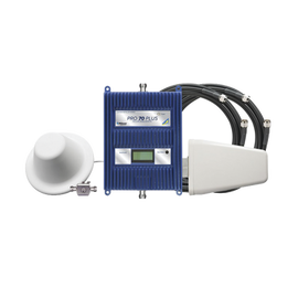 KIT Amplificador de señal celular 4G LTE, 3G y VOZ. Especial para cubrir áreas de hasta 5000 Metros Cuadrados por ser de grado comercial e industrial.  Soporta múltiples operadores, tecnologías y usuarios.