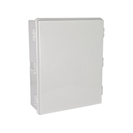 Gabinete de Poliester NEMA 4x Color Gris Uso Exterior/Interior (300 x 400 x 160 mm), Incluye Panel.