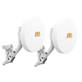 Kit de 2 Radios Backhaul PTP hasta 750 Mbps, 4.9 - 6.2 GHz, Antena 20 dBi Integrada, MIMO 2x2:2, IP55, Alta capacidad  y baja latencia, Monitoreo a través de la nube