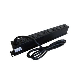 Tomacorriente multiple horizontal para rack de 19