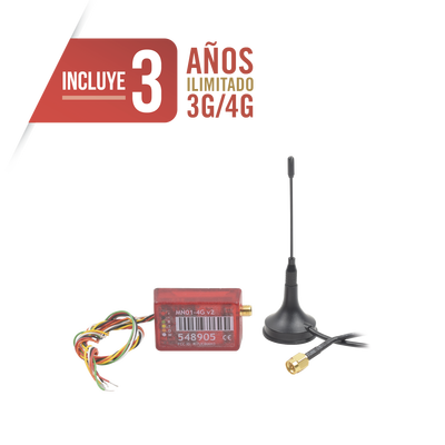 Comunicador 3G/4G Dual SIM / INCLUYE 3 AÑOS 3G/4G sin Limites / Aplicación Gratuita / Cero Configuración / Compatible Honeywell/DSC/CROW/PIMA