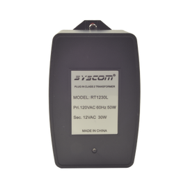 Transformador de Pared 12 Vca 30 VA. Cuenta con Fusible Externo Facilmente Intercambiable
