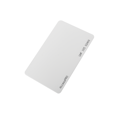 Tarjeta RFID  UHF / EPC GEN2 / ISO 18000 6C / PET No imprimible / Incluye porta tarjeta