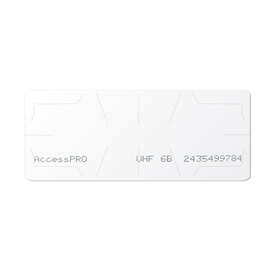 UHF TAG Adherible Tipo Etiqueta / ISO 18000 6B / Se Adhiere al Cristal del Vehículo / Compatible con Lectoras de Largo Alcance PRO12RF y PRO6RF